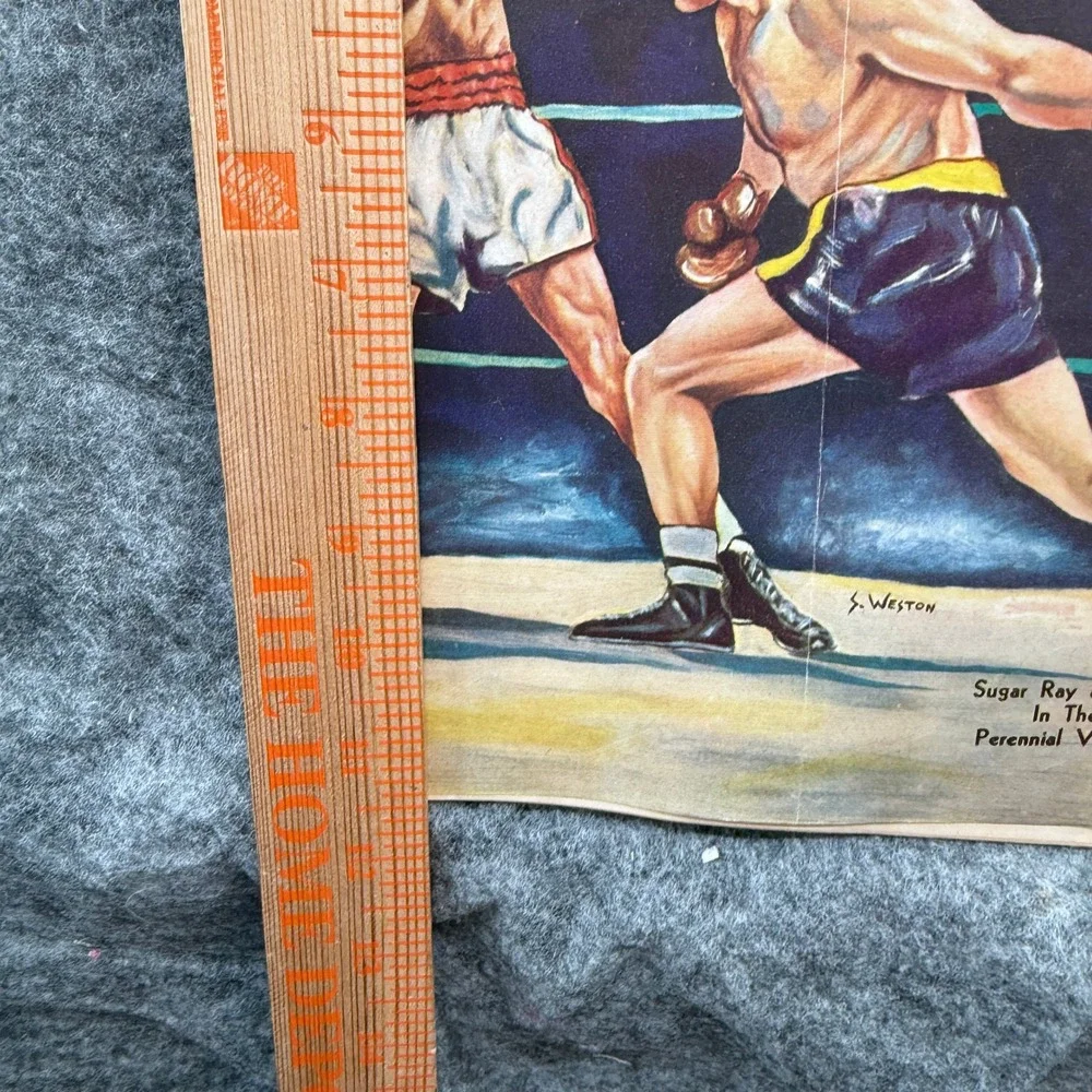 The Ring Magazine April‎ 1951 Robinson-LaMotta Feud Vintage Boxing Collectible